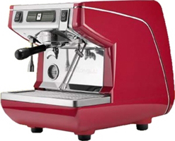 Кофемашина рожковая NUOVA SIMONELLI APPIA LIFE 1GR S 220V высокая группа полуавтомат красная цена 236 763 руб.